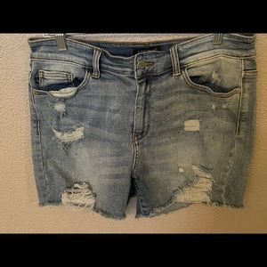 XL Judy Blue Paint Splatter